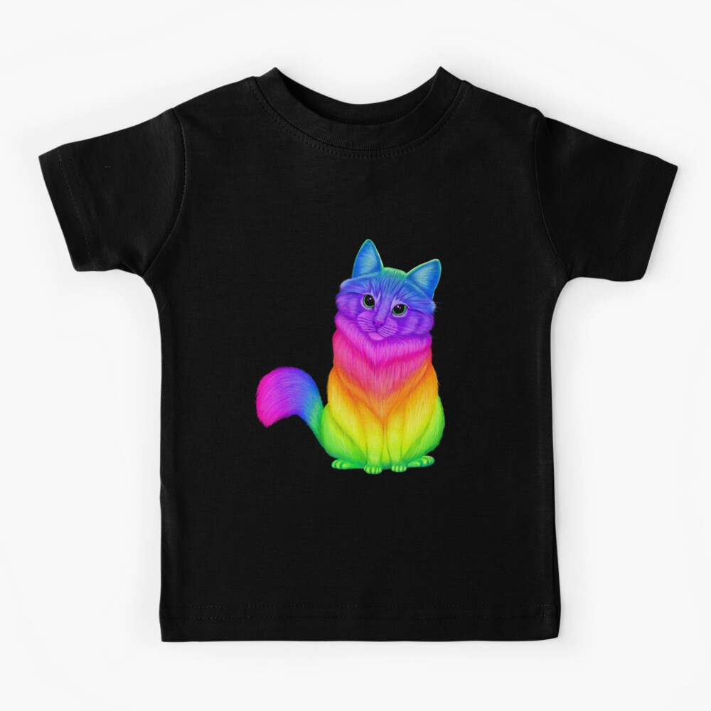 ★RAIVE★ RAIVE Cat TShirt VW4ME042_3color Amazon.com: Colorful Rainbow Cat lover T-Shirt : Clothing