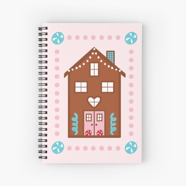 Gingerbread House Spiral Notebook