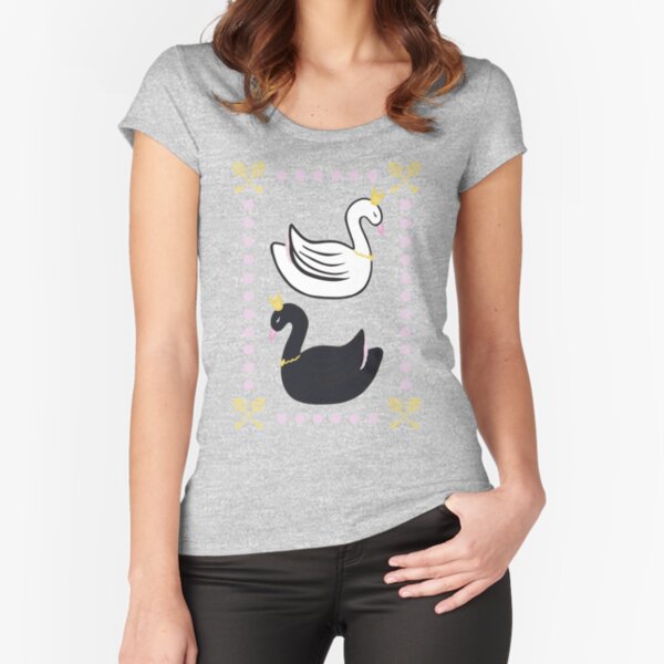 Swan Princess Fitted Scoop T-Shirt