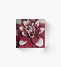Red flowers Acrylic Block