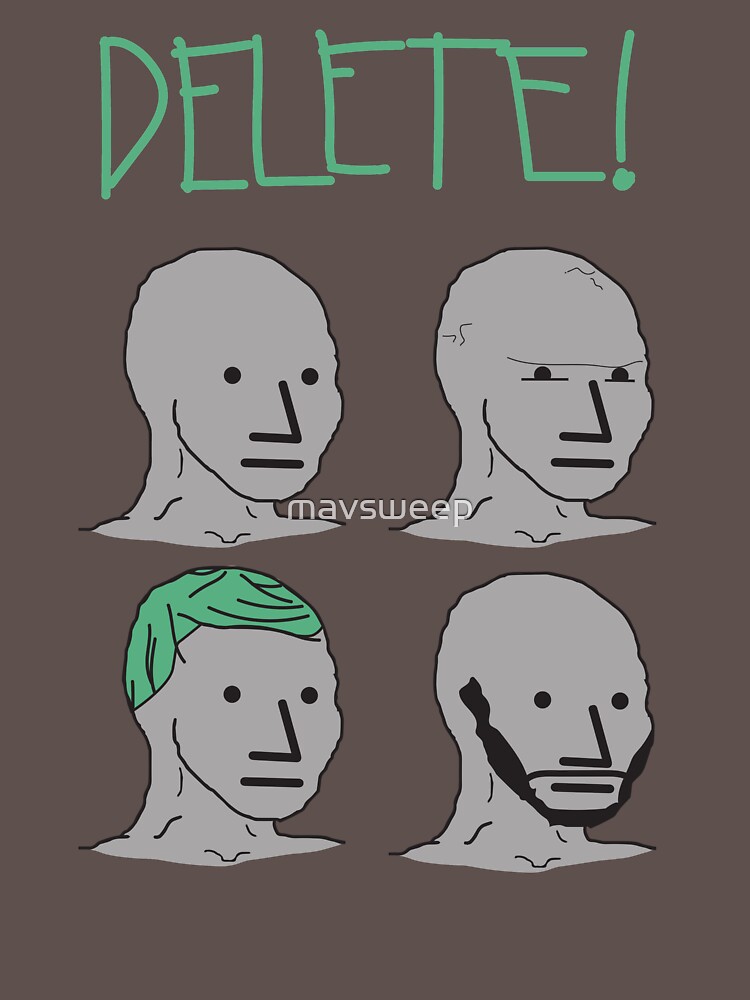 NPC Wojak NPC Che Guevara Funny Non Player Meme T-Shirt