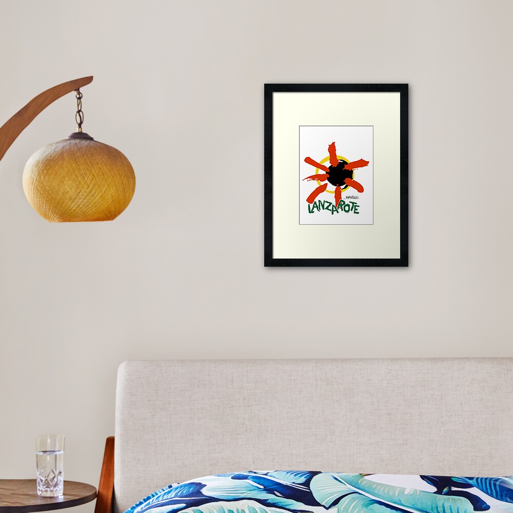 Lanzarote - Large Logo Framed Art Print