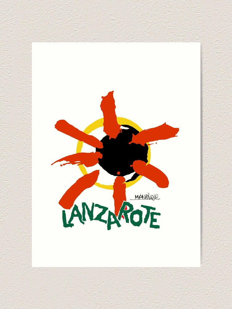 Alternate view of Lanzarote - Large Logo Art Print