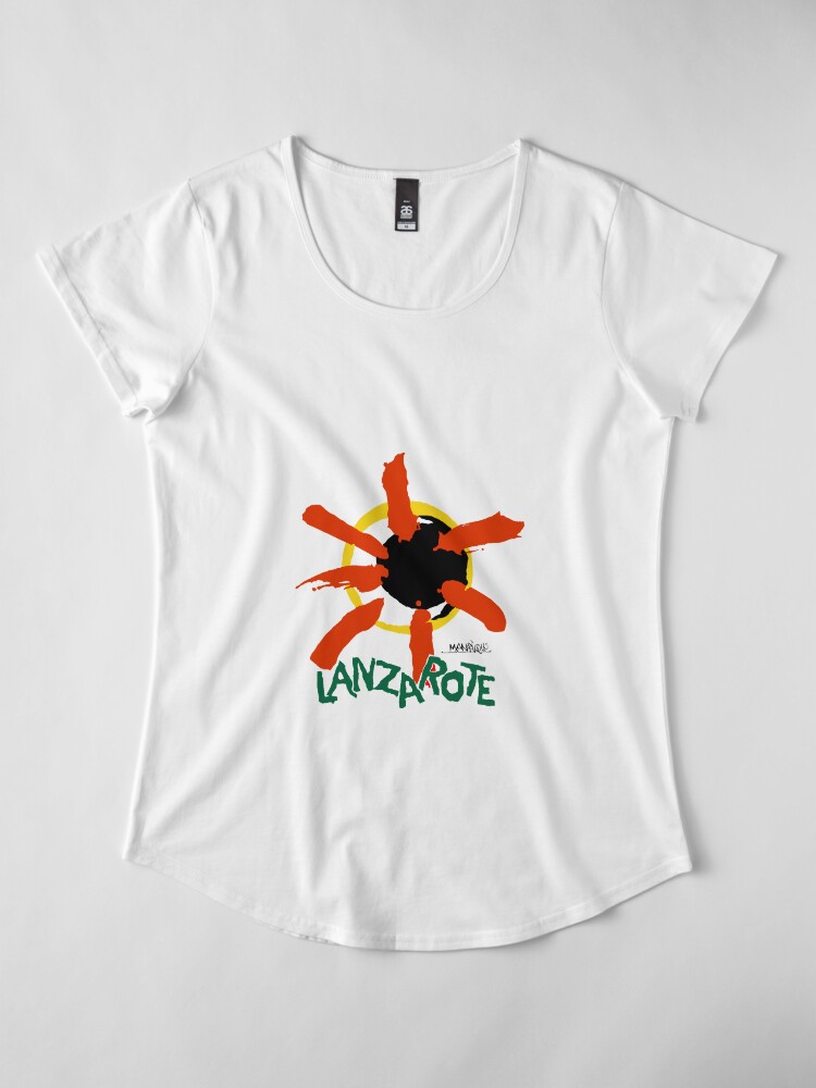Alternate view of Lanzarote - Large Logo Premium Scoop T-Shirt