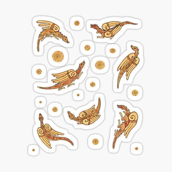 Item preview, Dragons. Illustration in medieval style. designed and sold by Ethelart.