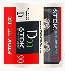Classic Music Cassettes - TDK D90 Poster