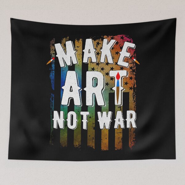 Item preview, Make Art Not War American Flag Anti War Gift designed and sold by Dapperly Tees.
