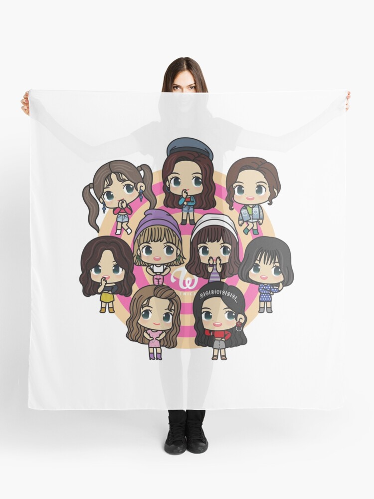 TWICE All 9 Members in chibi version - Tzuyu, Mina, Momo, Jihyo