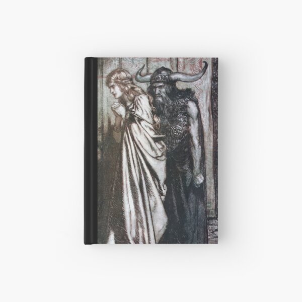 Twilight of the Gods - Hagen informs Brünnhilde of Siegfried's betrayal (Rackham) Hardcover Journal