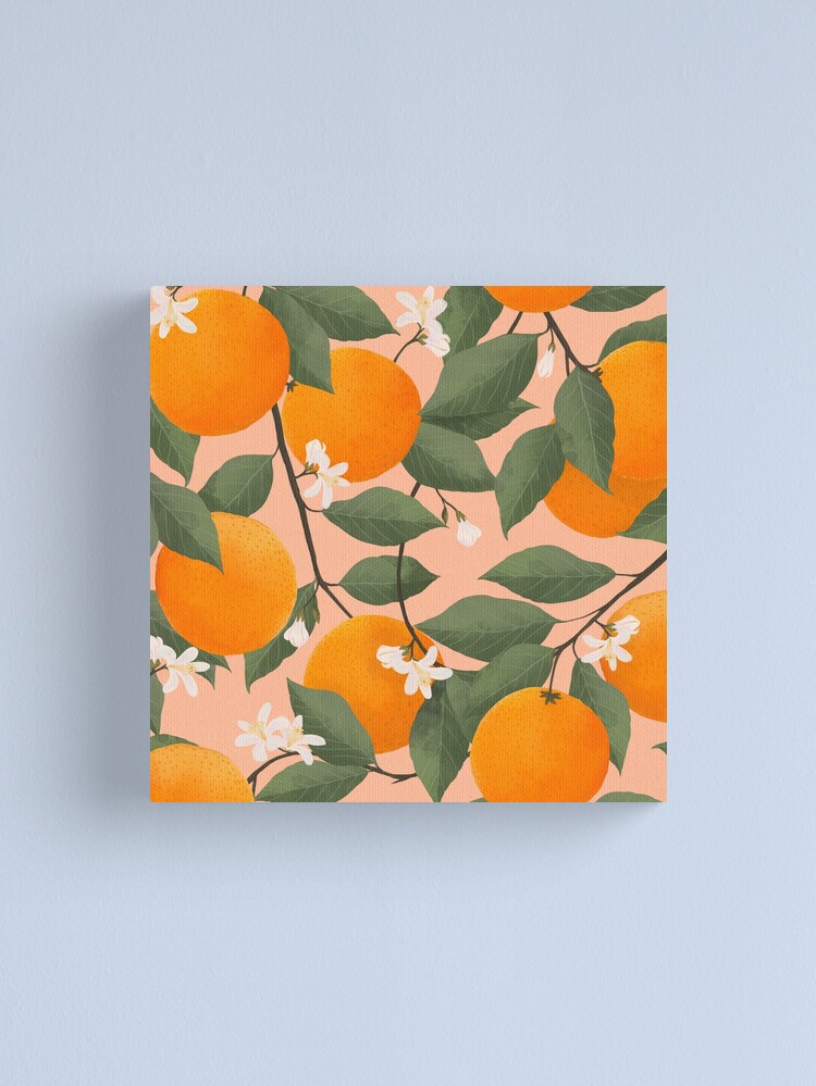 Thumbnail 1 of 3, Canvas Print, fresh citrus designed and sold by lauragraves.