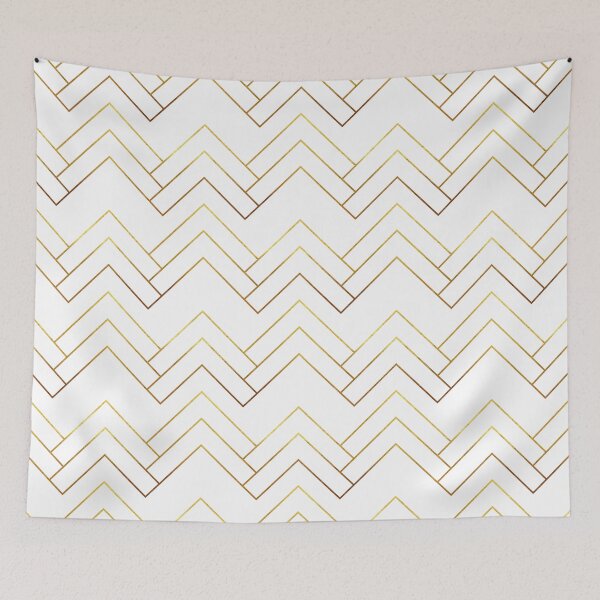 Item preview, Art Deco Chevron Lines Bg White designed and sold by miavaldez.