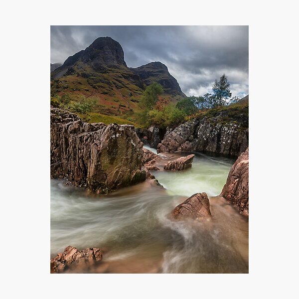 Bidean Nam Bian Massif at Glencoe Photographic Print