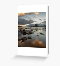 Castle Stalker in Argyll near sunset. Greeting Card