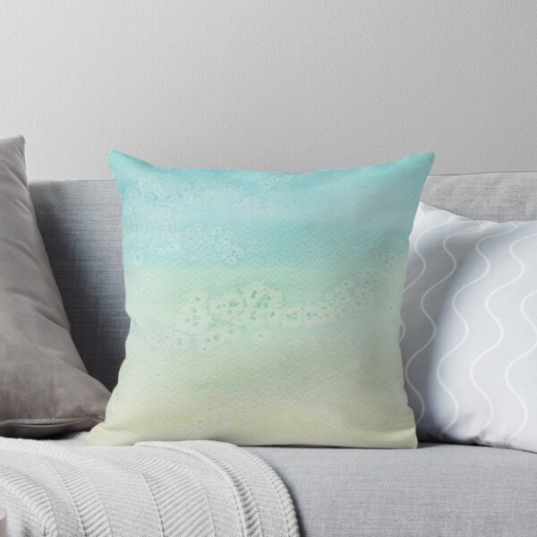 Item preview, Watercolor Craters Turquoise Lemon designed and sold by Amandeen.