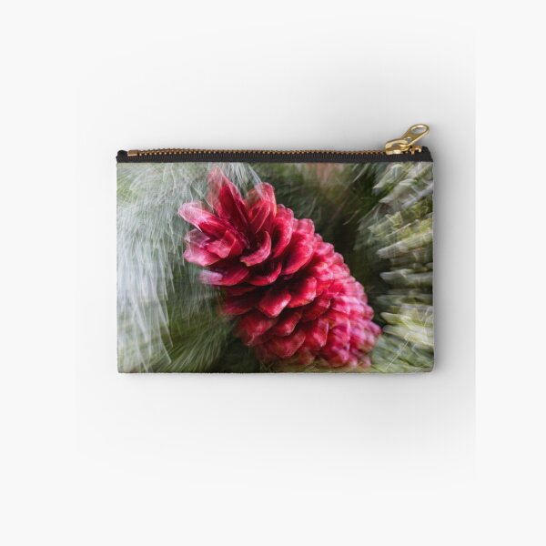 Item preview, Abstract Christmas - Red Pine Cone Blast designed and sold by Georgia Mizuleva.