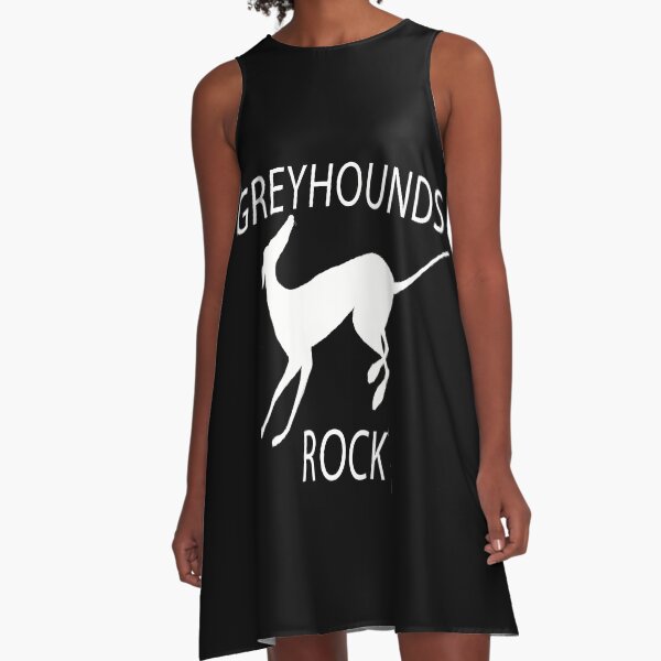 GREYHOUNDS ROCK A-Line Dress