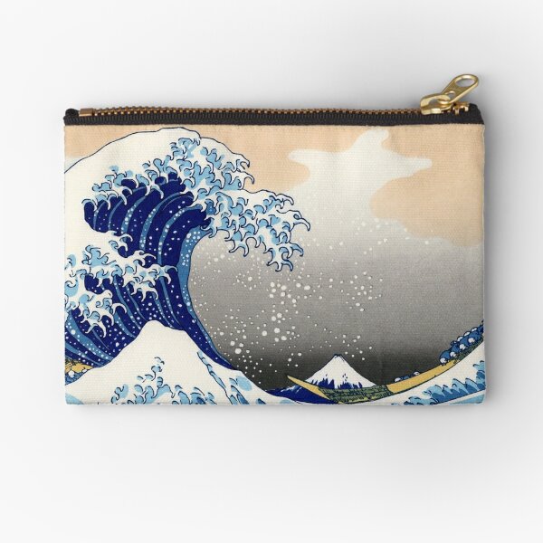 The Great Wave Off Kanagawa Leather Purse Wallet