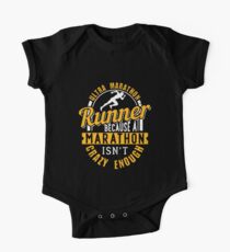 Ultra-Marathon-Läufer, weil ein Marathon Baby Body Kurzarm