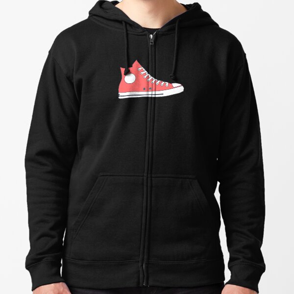 converse red hoodie