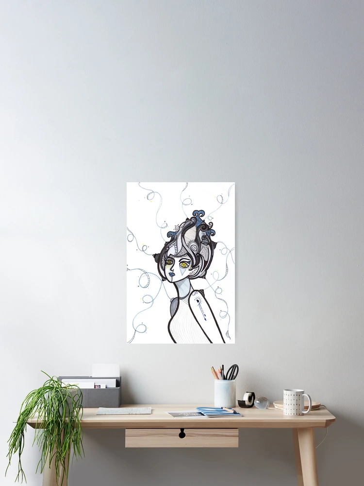 Imagen 2 de 3, Póster con la obra Conectado, diseñada y vendida por Normalisme.