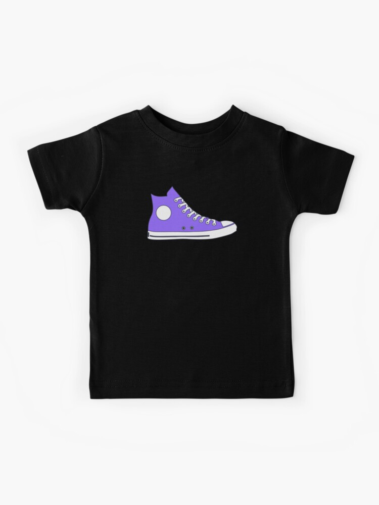 purple converse shirt