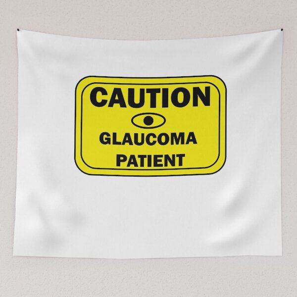Item preview, Glaucoma Caution sign designed and sold by ramezamr.