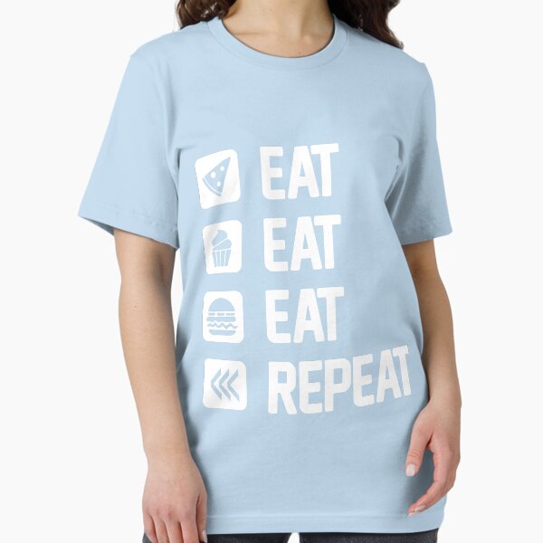 Item preview, Eat Eat Eat Repeat Funny TShirt designed and sold by Oles Bielienkyi.