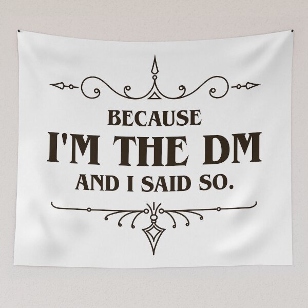 Item preview, I'm the Master and I said So Tabletop RPG Addict designed and sold by pixeptional.