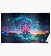 Heilige Geometrie - Space Triplet Poster