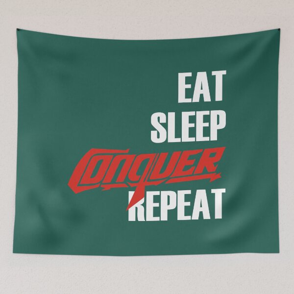 Item preview, Eat Sleep Conquer  Repeat Funny TShirt designed and sold by Oles Bielienkyi.
