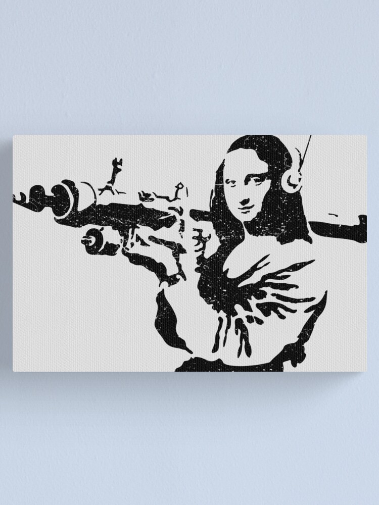 Mona Bazooka Banksy Canvas