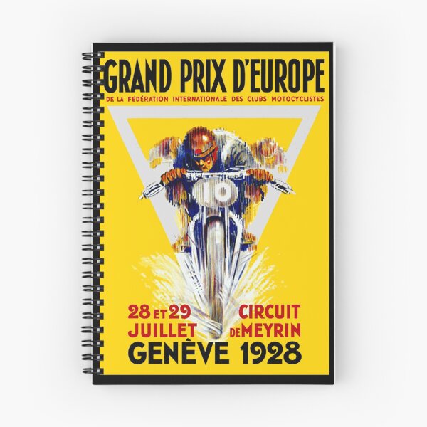 Item preview, GRAND PRIX D EUROPE : Vintage 1928 Cycle Racing Print designed and sold by posterbobs.