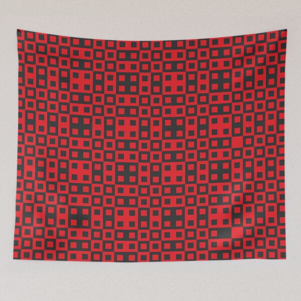 Item preview, Red Black Block Pattern designed and sold by SayAhh.