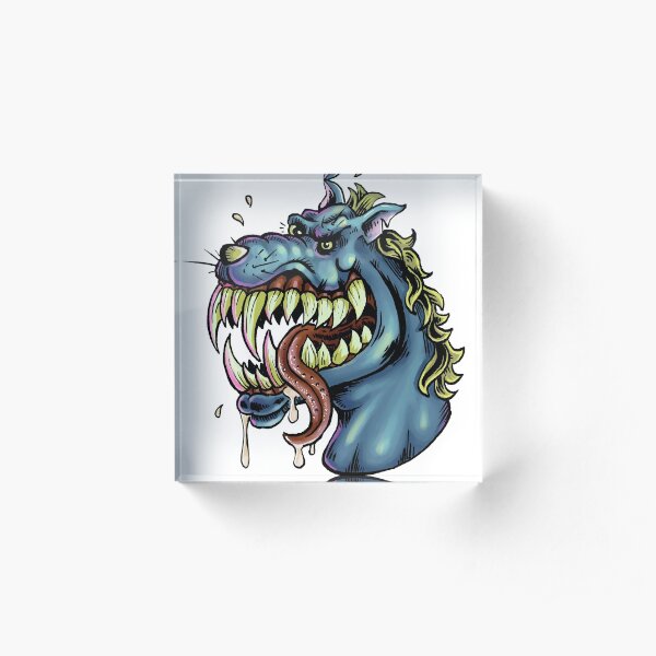 Psycho dog welcomes you Acrylic Block