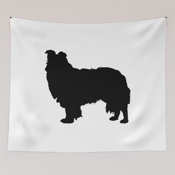 Item preview, Shetland sheepdog dog silhouette designed and sold by RetroFuchs.