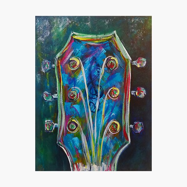 Outta Tune Guitar Abstract (Music) Photographic Print