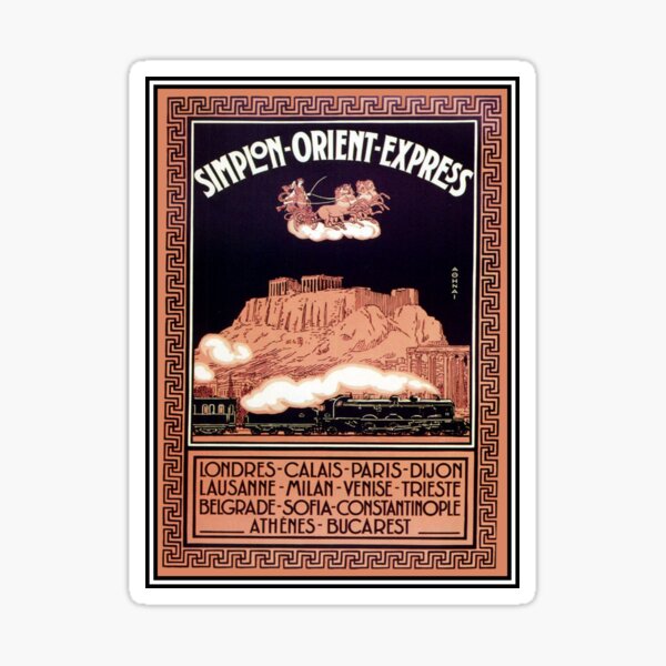 Item preview, SIMPLON ORIENT EXPRESS : Vintage Train Travel Advertising Print designed and sold by posterbobs.