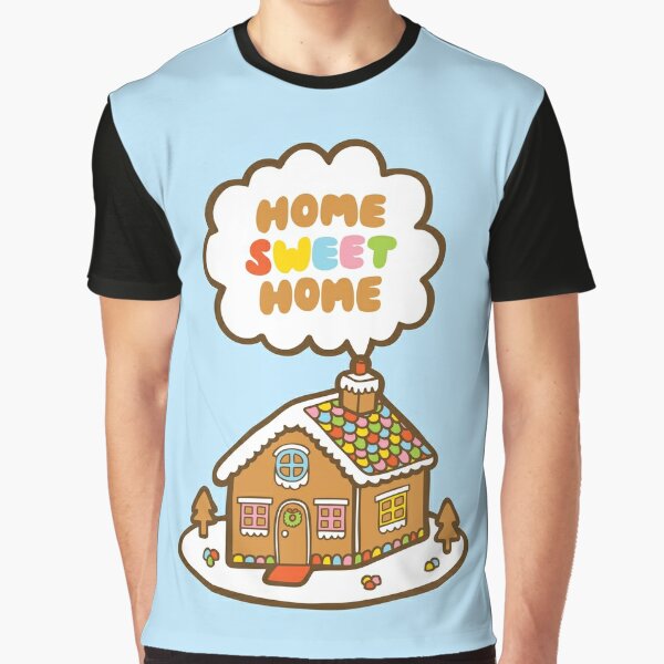 Home Sweet Home Gingerbread House Graphic T-Shirt