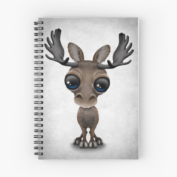 Item preview, Cute Curious Baby Moose Calf with Big Eyes on White designed and sold by JeffBartels.