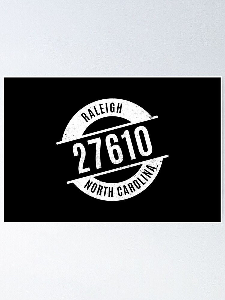 raleigh-north-carolina-27610-zip-code-poster-by-creativecurly-redbubble