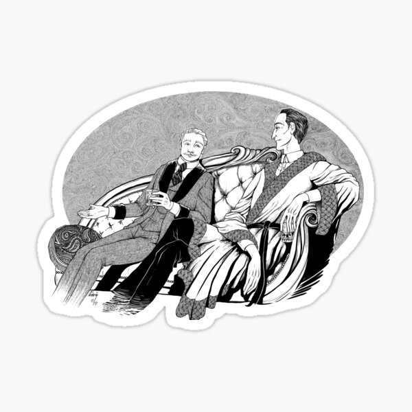 Sherlock Holmes and Dr. John Watson Sticker