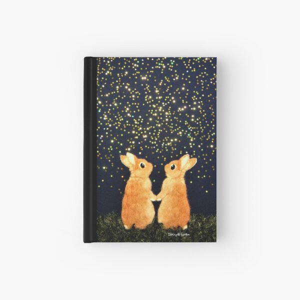 looking for shooting stars (2008) Rabbit / Bunny Art Hardcover Journal