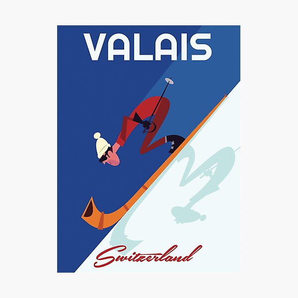 Item preview, Valais Switzerland poster designed and sold by GAGodel.