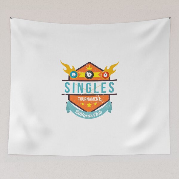 Item preview, Singles Tournament Billiards Club designed and sold by bennikaufmann.