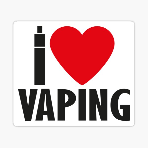 Vape Design I love Vaping Sticker