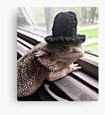 Portrait of the Smaug in a Top Hat, 2016 Canvas Print