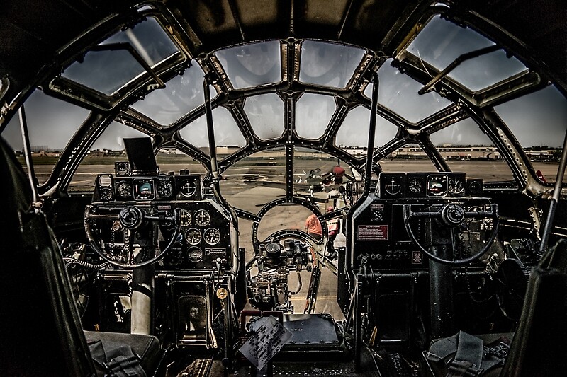 « B-29 Superfortress "Fifi" Cockpit View », Posters Par Chris Lord ...