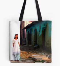 White on white Tote Bag
