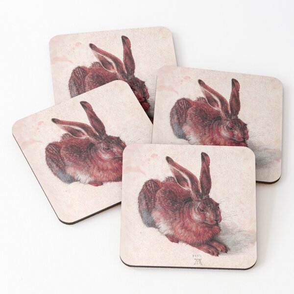 Item preview, RED RABBIT -YOUNG HARE Antique Animal Drawings designed and sold by BulganLumini.