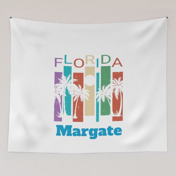 Item preview, Retro Margate Florida Palm Tree Souvenir Shirt designed and sold by Theodore Cory.